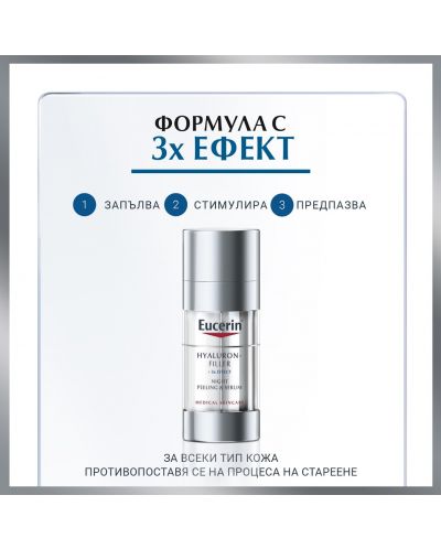 Eucerin Hyaluron-Filler Нощен пилинг & серум, 30 ml - 5