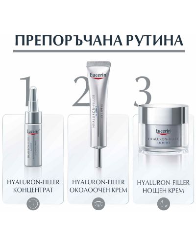 Eucerin Hyaluron-Filler Пълнител за дневен крем за суха кожа, SPF15, 50 ml - 7