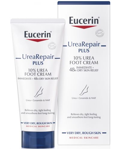Eucerin UreaRepair Plus Възстановяващ крем за крака с 10% урея, 100 ml - 1