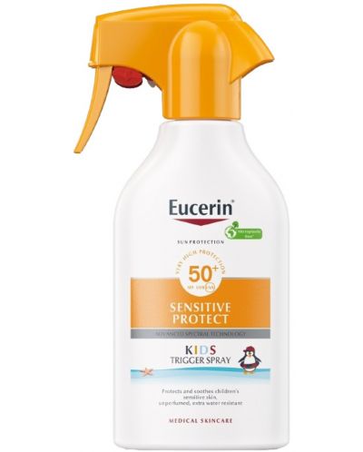 Eucerin Sun Слънцезащитен спрей за деца Sensitive Protect, SPF 50+, 250 ml - 1