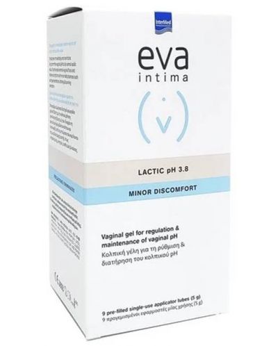 Eva Intima Вагинален гел Lactic pH 3.8, 9 туби x 5 g, Vittoria Pharma - 1
