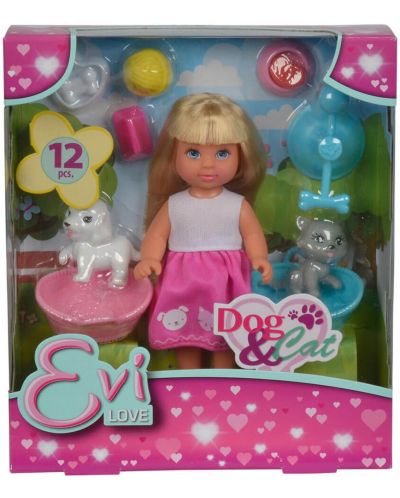 Кукла Simba Toys Evi Love - Еви, с куче и коте - 2