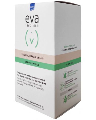 Eva Intima Вагинален крем Meno-Control pH 4.5, 10 туби x 5 g, Vittoria Pharma - 1