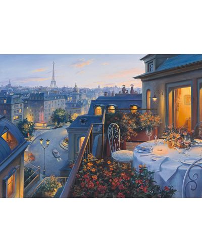 Пъзел Schmidt от 1000 части - Романтична вечер в Париж, Евгений Лушпин - 2