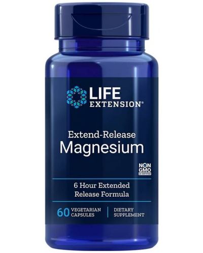 Extend-Release Magnesium, 250 mg, 60 веге капсули, Life Extension - 1