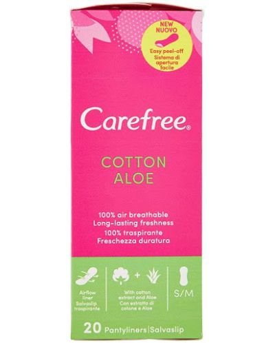 Ежедневни превръзки Carefree - Aloe, 20 броя - 1