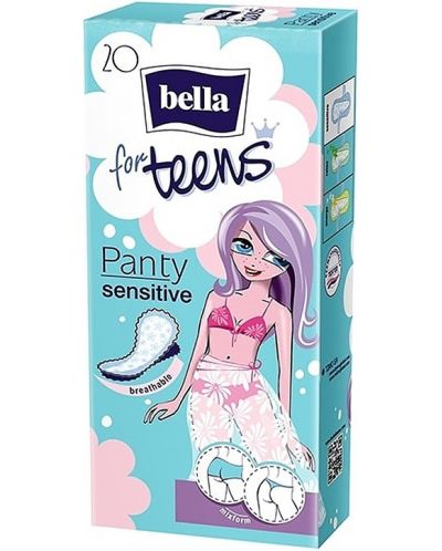 Bella For Teens Ежедневни дамски превръзки Sensitive, 20 броя - 1