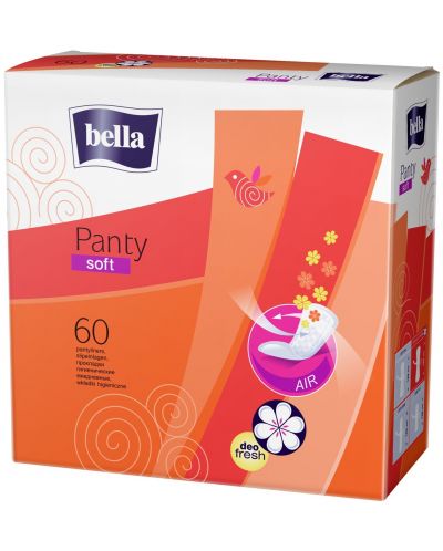 Bella Panty Soft Ежедневни дамски превръзки Deo, 60 броя - 1