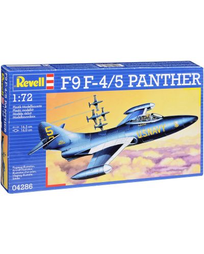 Сглобяем модел Revell - Военен самолет F9F-5 Panther (04286) - 1