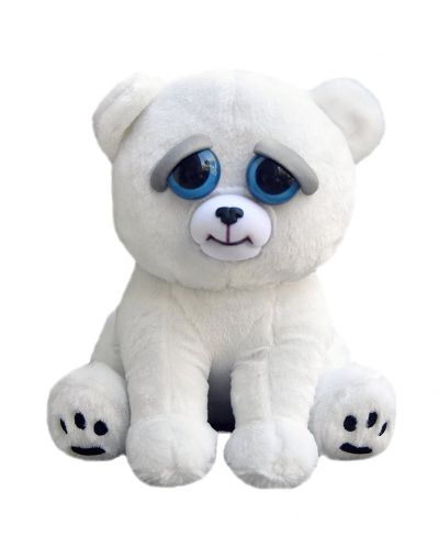 Плашеща плюшена играчка WMC Toys Feisty Pets - Полярна мечка - 1