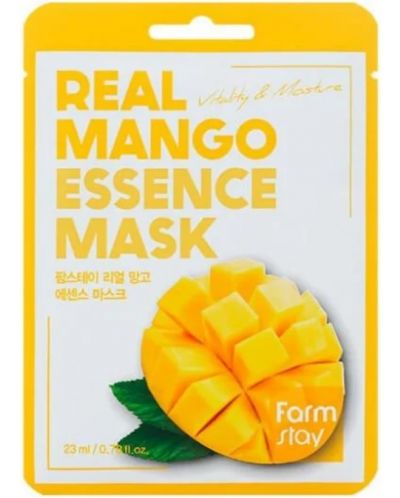FarmStay Real Essence Лист маска за лице Mango, 23 ml - 1