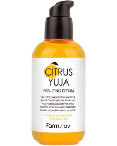 FarmStay Citrus Yuja Витализиращ серум за лице, 100 ml - 1
