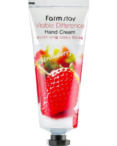 FarmStay Крем за ръце Visible Difference Strawberry, 100 ml - 1