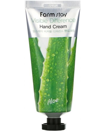 FarmStay Крем за ръце Visible Difference Aloe, 100 ml - 1