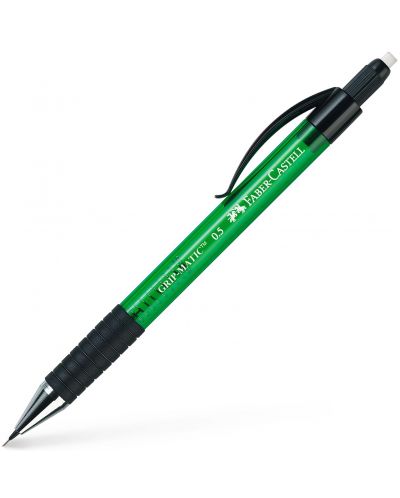 Автоматичен молив Faber-Castell - Grip Matic, 0.5 mm, зелен - 1