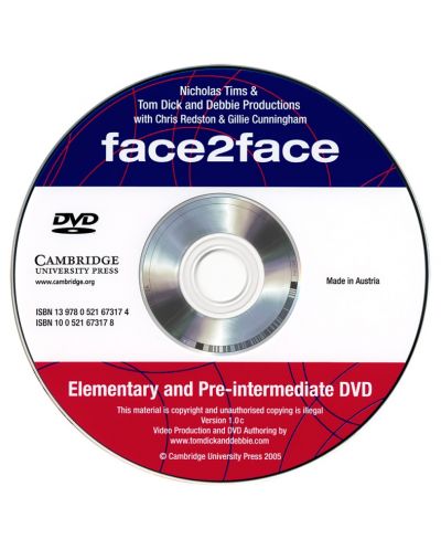 face2face Elementary and Pre-intermediate: Английски език - ниво А2 и В1 (DVD за учителя) - 2