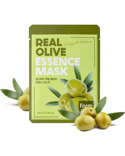 FarmStay Real Essence Лист маска за лице Olive, 23 ml - 2