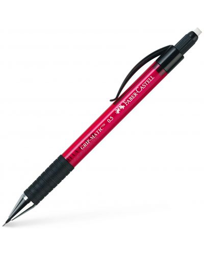 Автоматичен молив Faber-Castell - Grip Matic, 0.5 mm, червен - 1