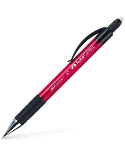 Автоматичен молив Faber-Castell - Grip Matic, 0.7 mm, червен - 1