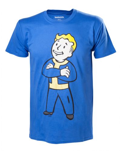 Тениска Fallout 4 - Vault Boy Crossed Arms, син размер S - 1