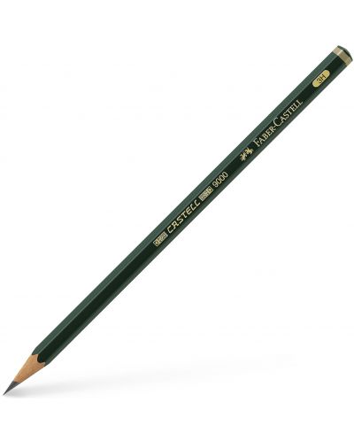 Графитен молив Faber-Castell - 9000, 3H - 1