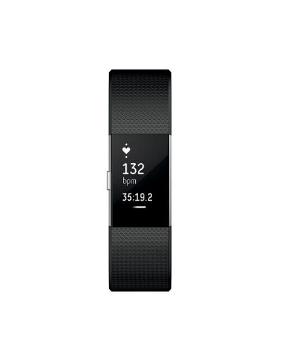Смарт гривна Fitbit Charge 2 - L размер, черна - 4