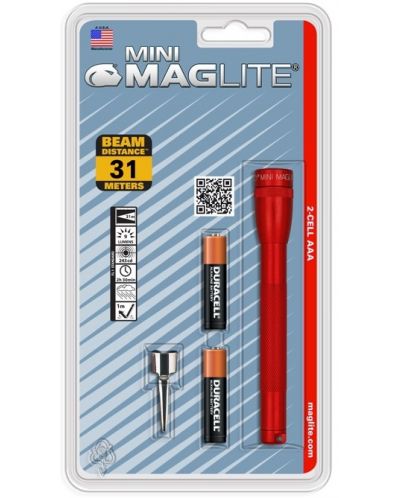 Фенер Maglite Mini - AAA, червен - 1
