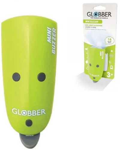 Фенерче за тротинетка или велосипед  Globber - С 15 мелодии, зелено - 1