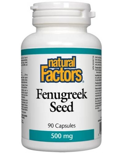 Fenugreek Seed, 500 mg, 90 капсули, Natural Factors - 1