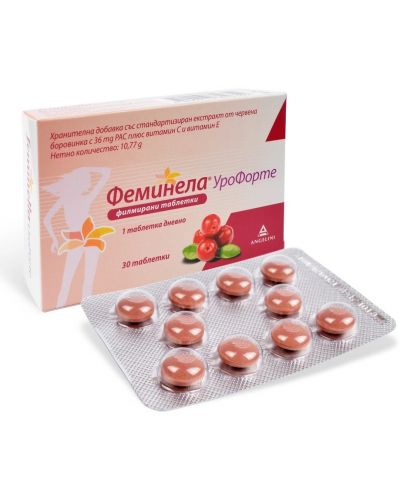 Феминела УроФорте, 30 таблетки, Angelini - 1
