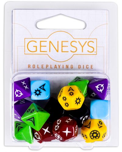 Ролева настолна игра Genesys - Roleplaying Dice Pack - 1