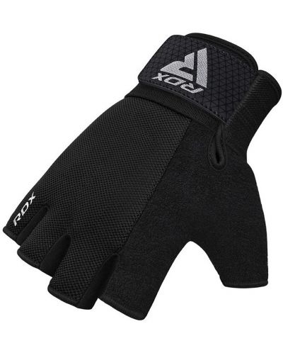 Фитнес ръкавици RDX - W1 Half+,  черни - 5