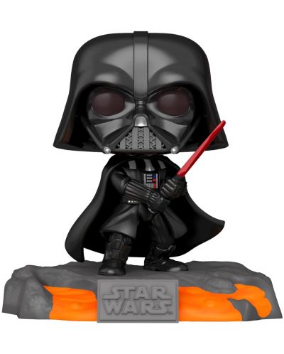 Фигура Funko POP! Deluxe: Star Wars - Darth Vader (Red Saber Series Vol. 1) (Glows in the Dark) (Special Edition) #523 - 1