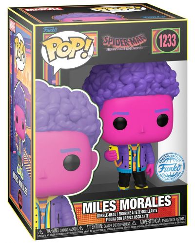 Фигура Funko POP! Marvel: Spider-Man - Miles Morales (Across The Spider-Verse) (Blacklight) (Special Edition) #1233 - 2