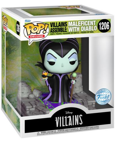 Фигура Funko POP! Deluxe: Villains Assemble - Maleficent with Diablo (Special Edition) #1206 - 2