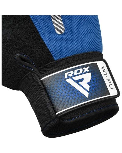Фитнес ръкавици RDX - W1 Full Finger,  сини/черни - 4