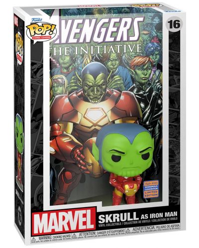 Фигура Funko POP! Comic Covers: Avengers The Initiative - Skrull as Iron Man (Wondrous Convention Limited Edition) #16 - 2