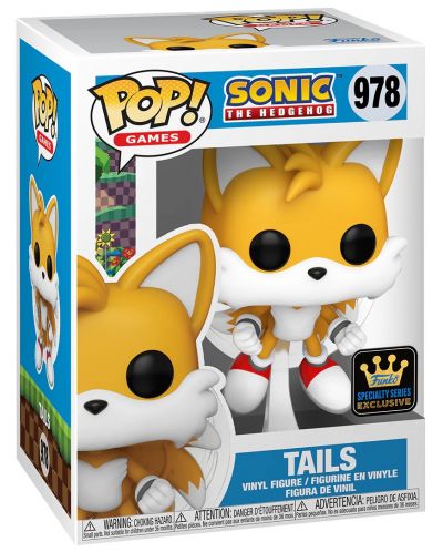 Фигура Funko POP! Games: Sonic The Hedgehog - Tails (Specialty Series Exclusive) #978 - 3