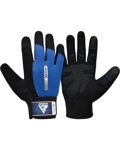 Фитнес ръкавици RDX - W1 Full Finger,  сини/черни - 2