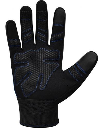Фитнес ръкавици RDX - W1 Full Finger,  сини/черни - 3