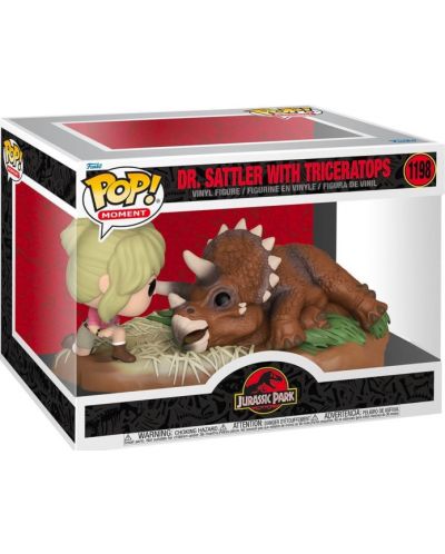 Фигура Funko POP! Moment: Jurassic Park - Dr. Sattler with Triceratops (Special Edition) #1198 - 2