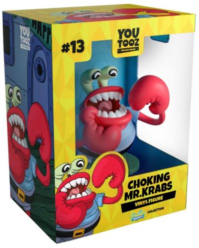 Фигура Youtooz Animation: SpongeBob - Choking Mr. Krabs #13,  9 cm - 5