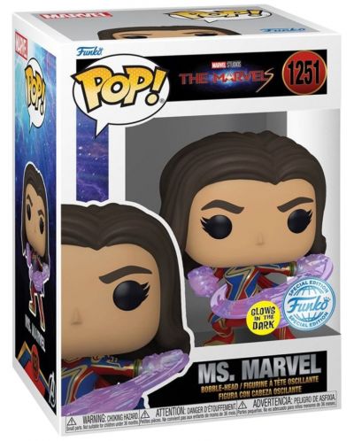 Фигура Funko POP! Marvel: The Marvels - Ms. Marvel (Glows in the Dark) (Special Edition) #1251 - 2