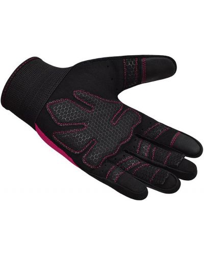 Фитнес ръкавици RDX - W1 Full Finger+,  розови/черни - 7