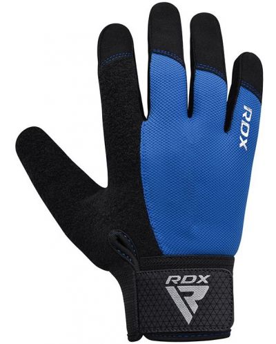 Фитнес ръкавици RDX - W1 Full Finger+,  сини/черни - 3