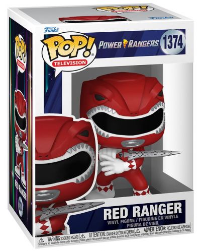 Фигура Funko POP! Television: Mighty Morphin Power Rangers - Red Ranger (30th Anniversary) #1374 - 2