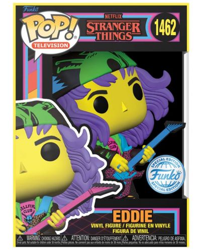 Фигура Funko POP! Television: Stranger Things - Eddie (Blacklight) (Special Edition) #1462 - 2