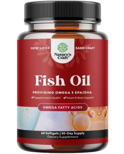 Fish Oil, 60 меки капсули, Nature's Craft - 1