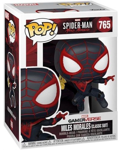 Фигура Funko POP! Marvel: Spider-man - Miles Morales (Classic Suit) #765 - 3