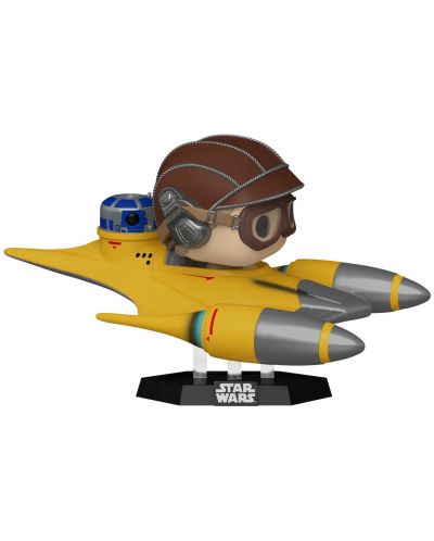 Фигура Funko POP! Rides Deluxe: Star Wars - Anakin Skywalker in Naboo Starfighter (with R2-D2) #677 - 1
